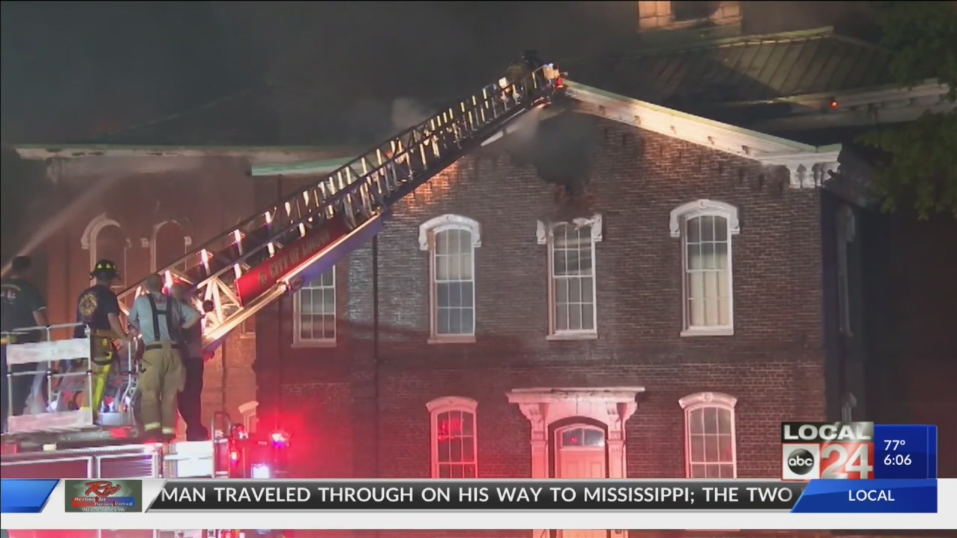 Fire damages historic East Tennessee courthouse