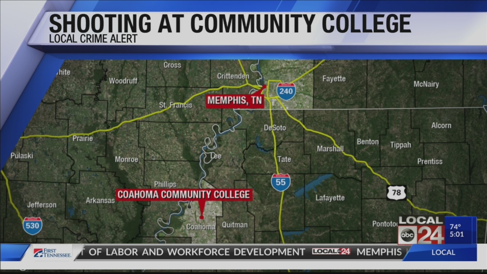 Shot fired on Coahoma Community College Campus