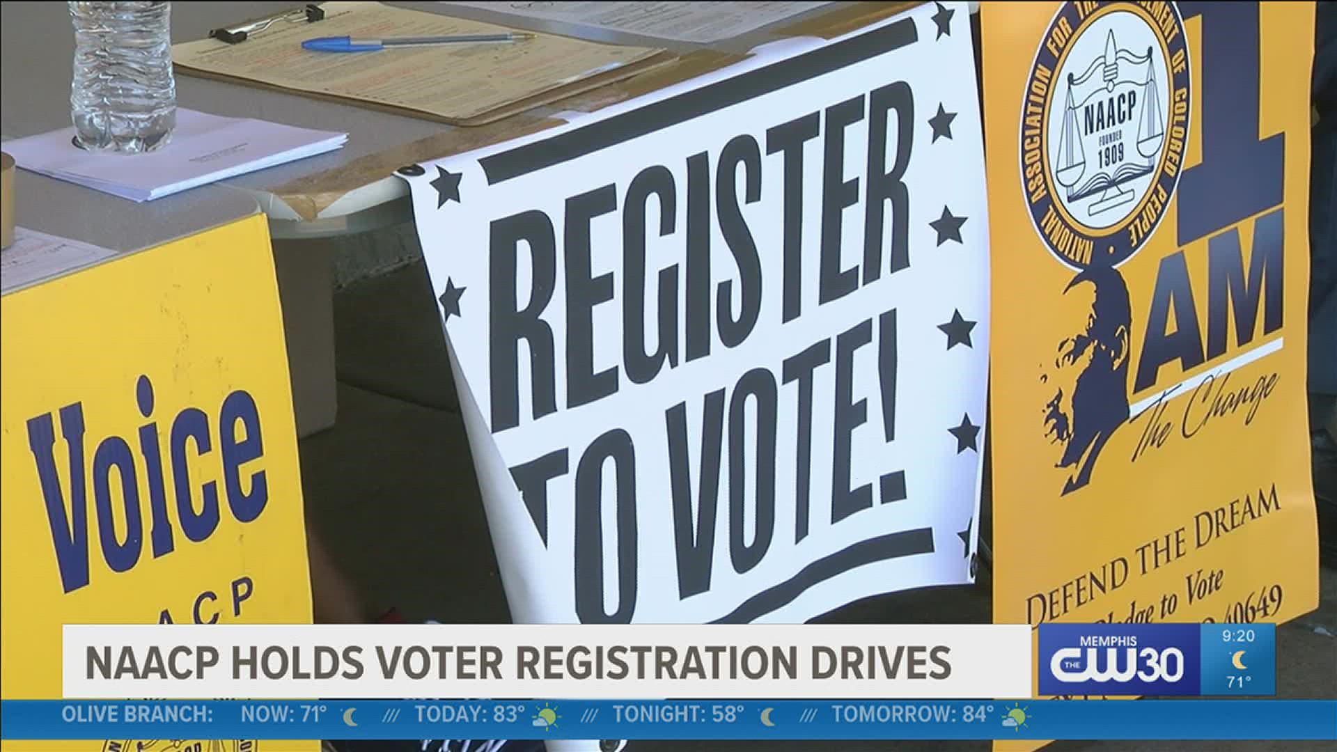 The local chapter of the NAACP held the First Annual Roscoe Dixon Voter Registration Drive.
