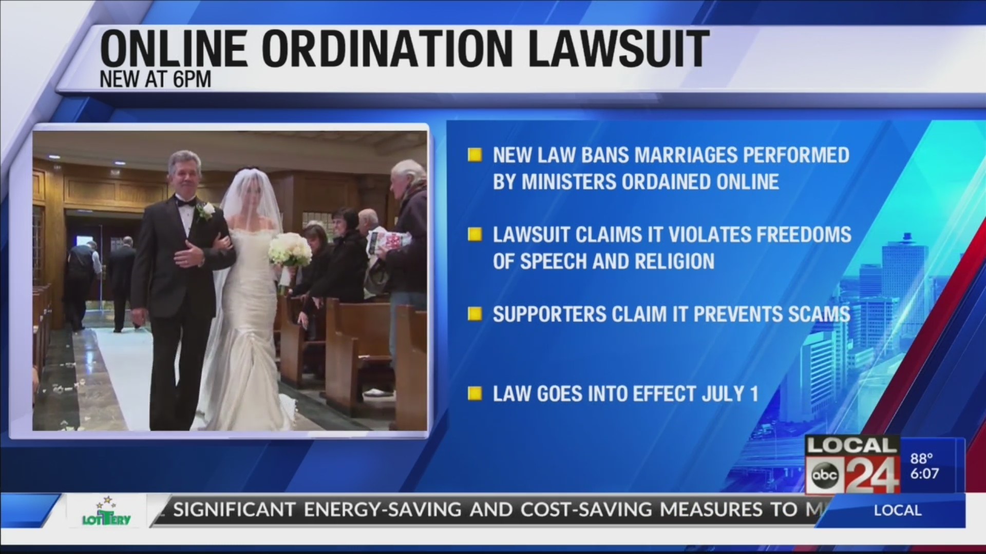 Internet-ordained ministers sue Tennessee over marriage ban