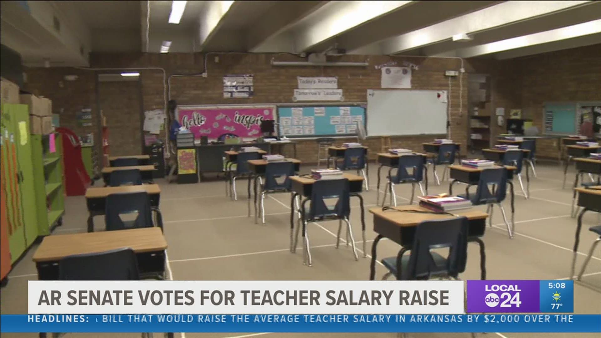 The bill is aimed at helping school districts with pay below the state's average.