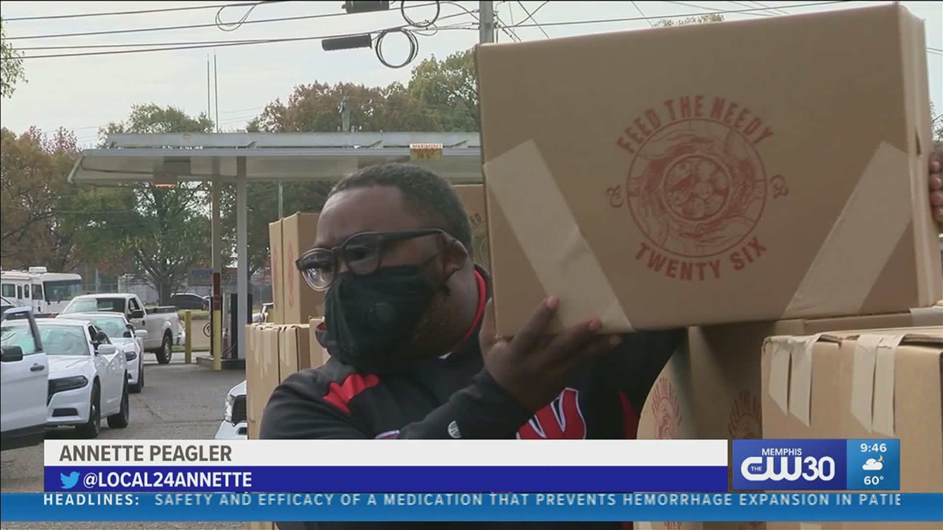 SCS partners with Feed the Needy organization to provide thanksgiving baskets for families