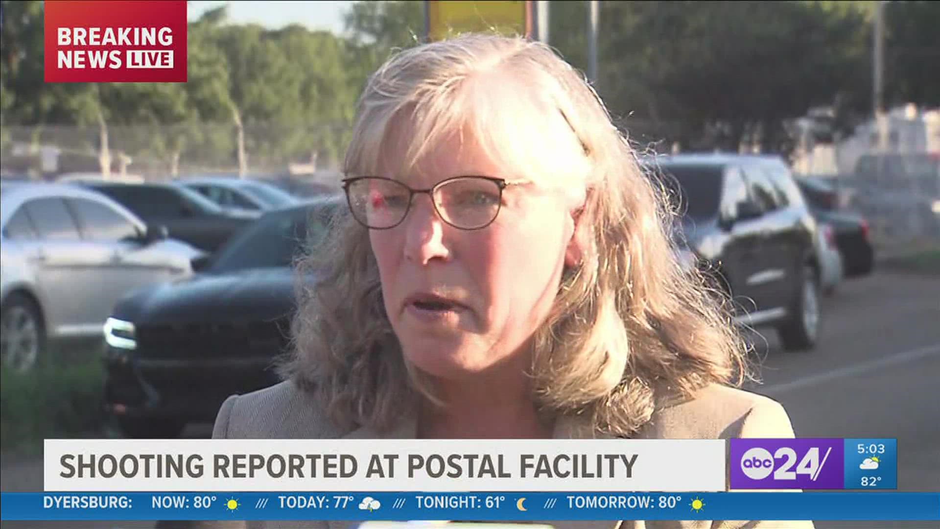 Federal authorities said three people are dead - one of them the gunman - after a shooting at a U.S. Postal Service facility in Orange Mound Tuesday afternoon.