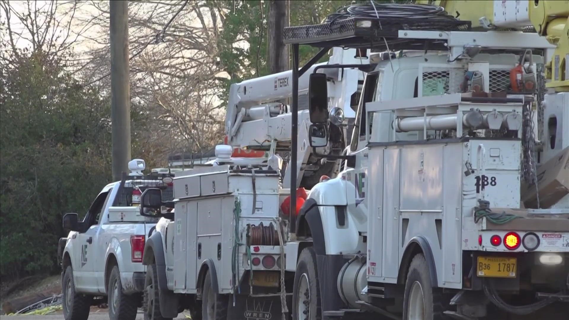 The ice storm caused thousands of outages for businesses and homes.