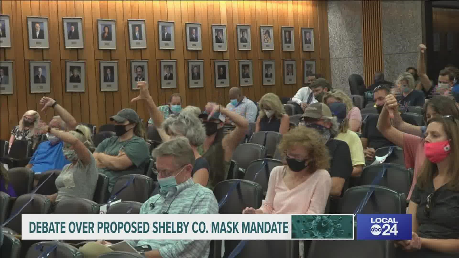 Reinstating a mask mandate is being discussed due to low vaccinations and a high case count in Shelby County.
