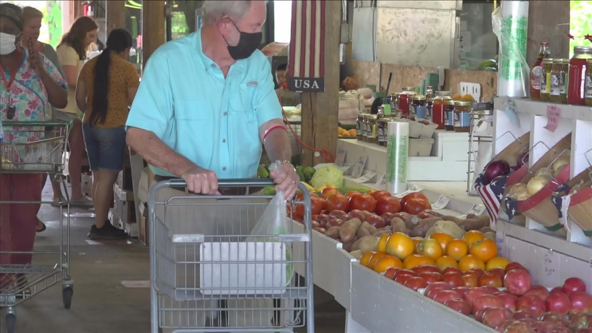 Sandy Lee, owner of Sandy's Farm, said it's a "privilege" to be able to help the community by working with the farmer's market at The Agricenter.
