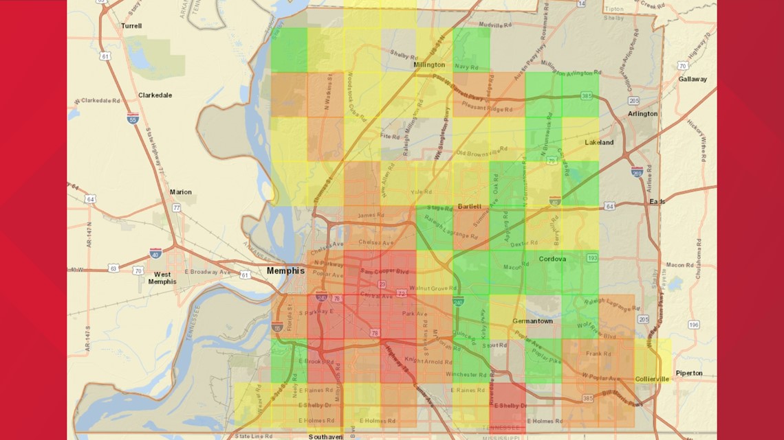 Memphis Light, Gas and Water - Outage Map