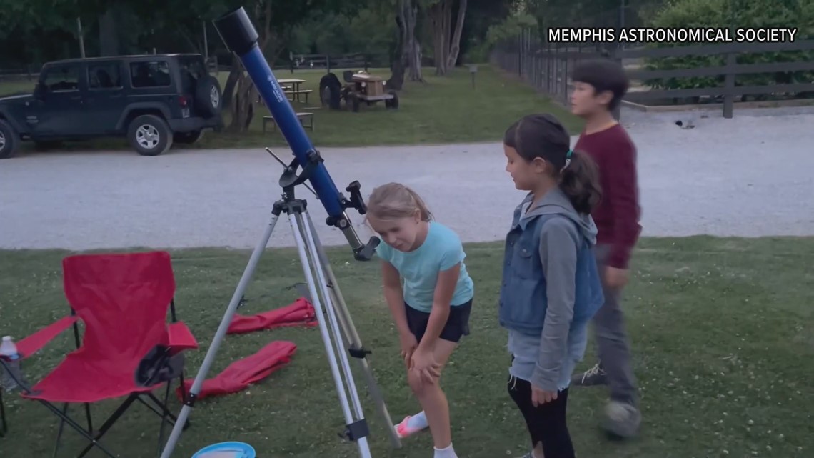 Viewing the night sky in Memphis after the solar eclipse