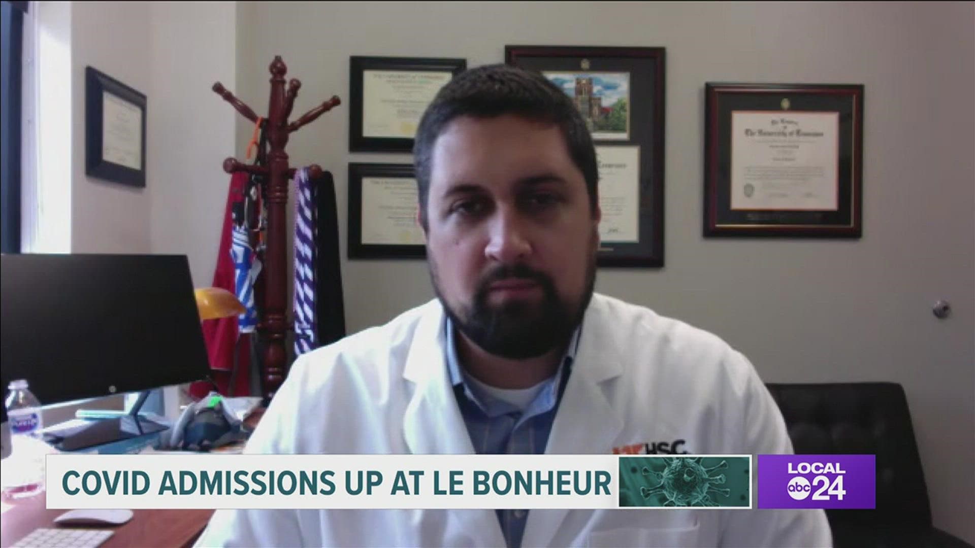 Le Bonheur said 19 children are currently hospitalized there, with six of them in the ICU. Last week, there were 8 cases, with two in critical care.