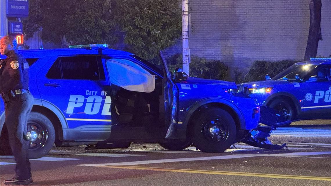 One person is injured in an accident involving a Memphis Police patrol car