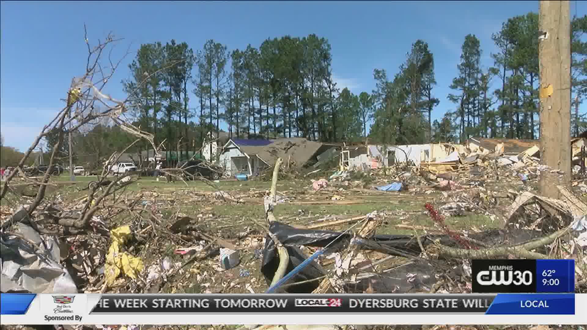 Jordon Nelson lost his house after an EF-3 tornado ripped through Jonesboro.