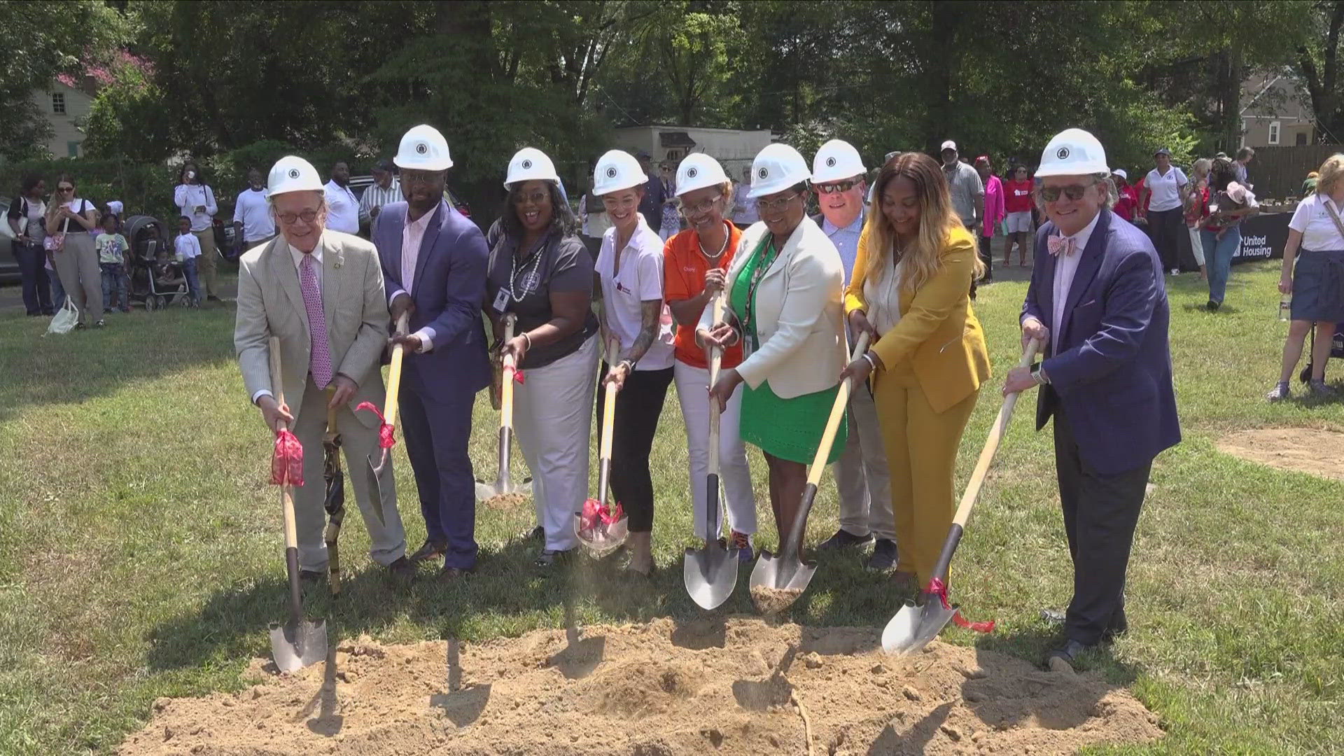 The four homes will be built at the intersection of Semmes Street and Douglas Avenue and construction is set to be done by August 2025.