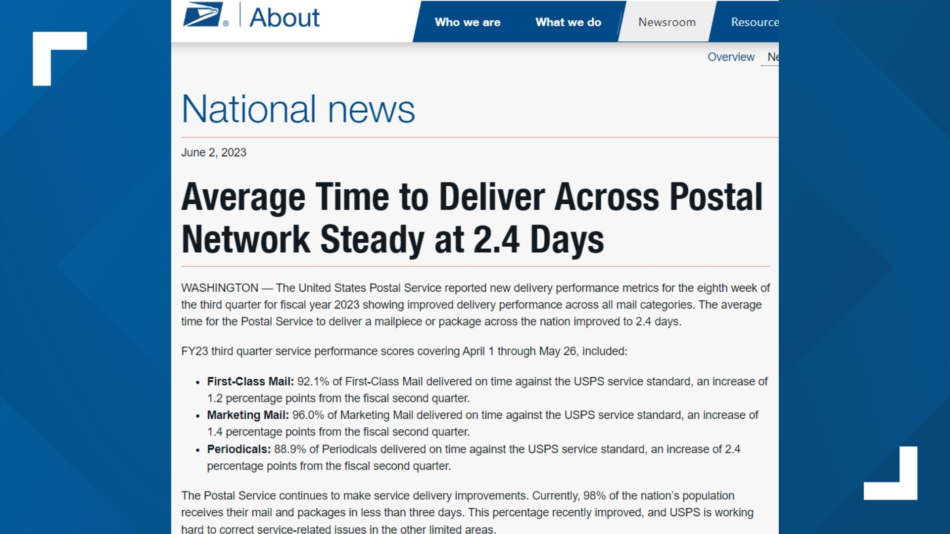 Residents voice concern over USPS wrong and delayed deliveries