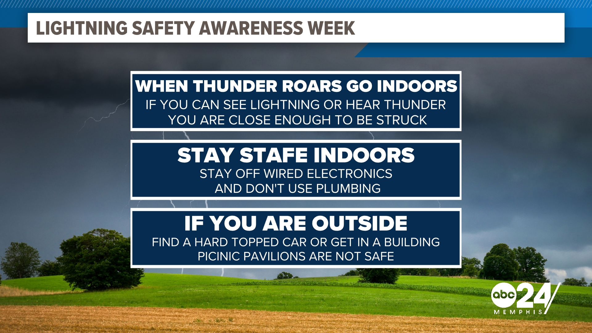 How to stay safe from lightning in the Summer: Lightning Safety ...