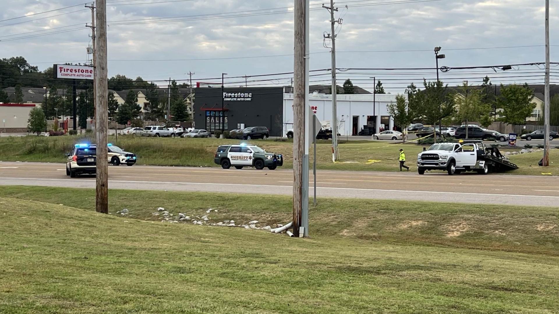 Two Shelby County Sheriff's Office deputies were hospitalized Tuesday morning in separate crashes on Highway 64.