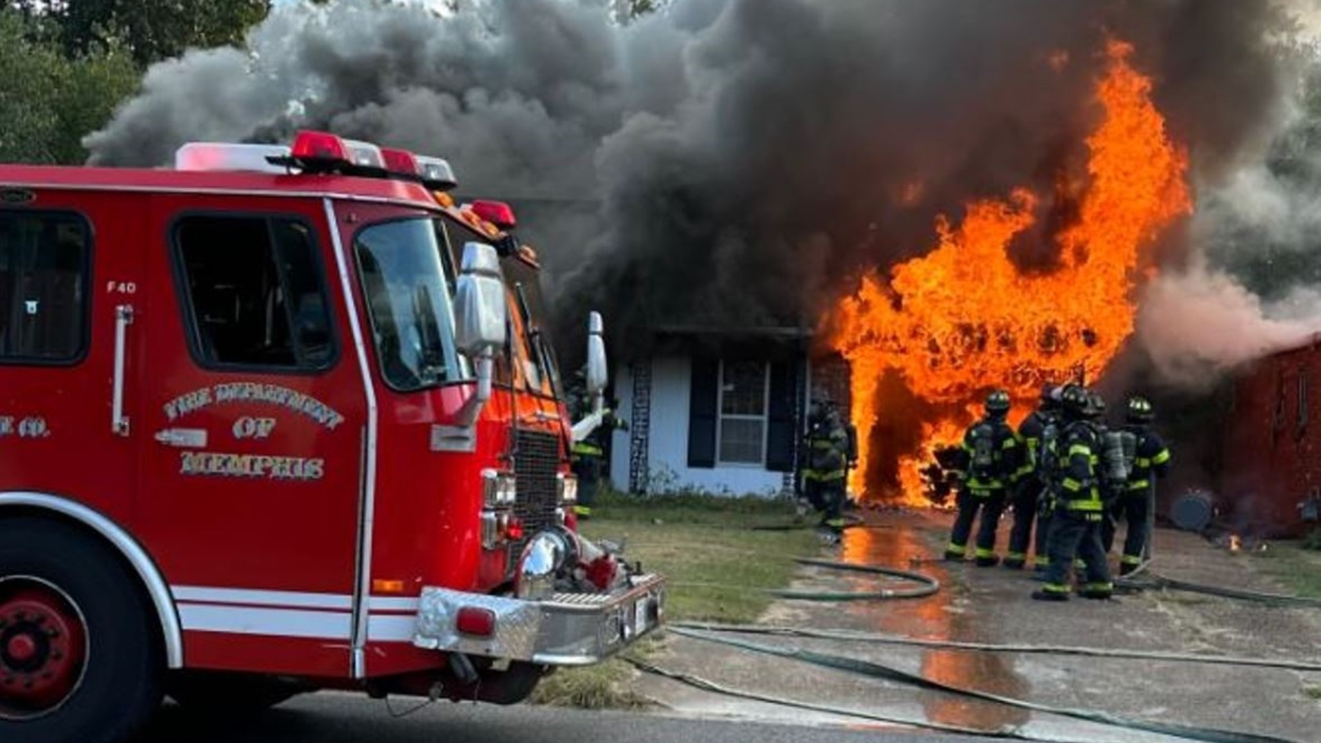 Firefighter Injured Battling Flames At Home In Southeast Memphis 