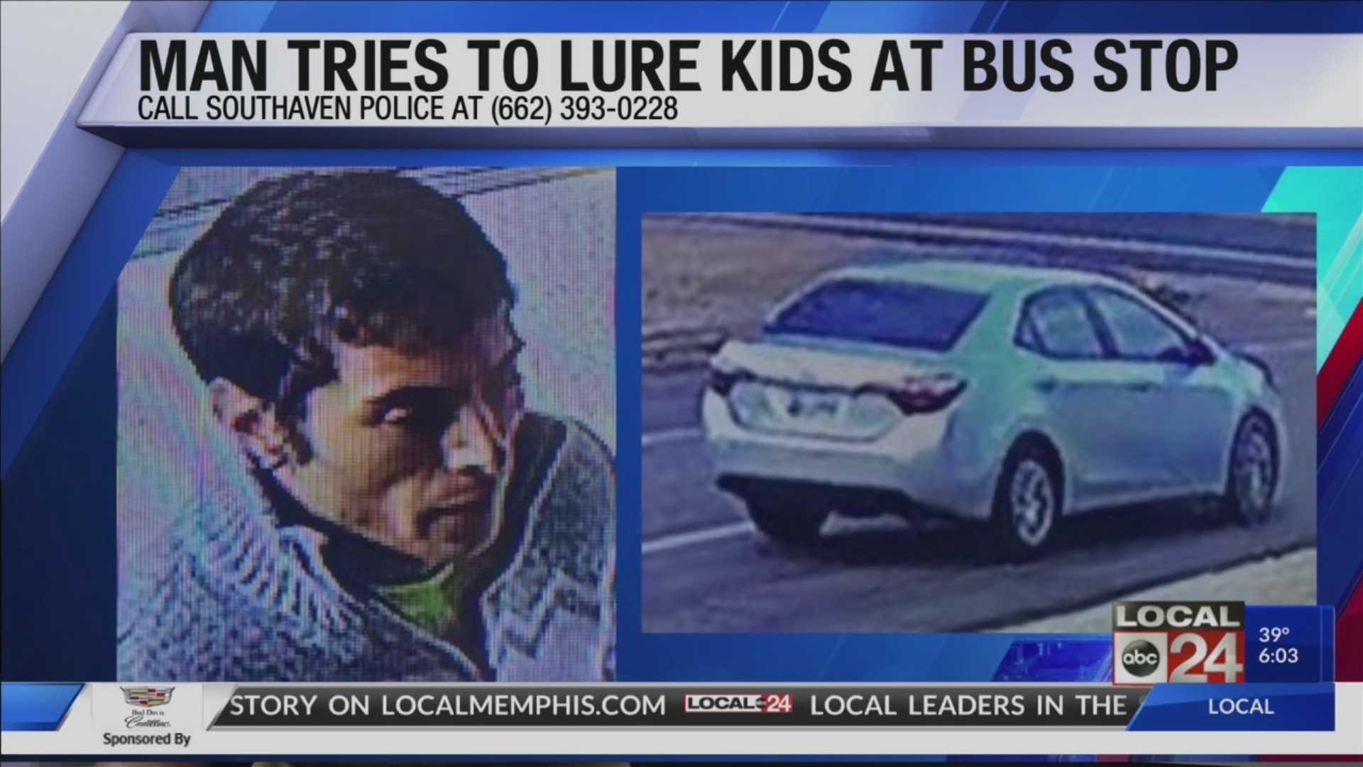 Police searching for man suspected of trying to abduct children at bus stop