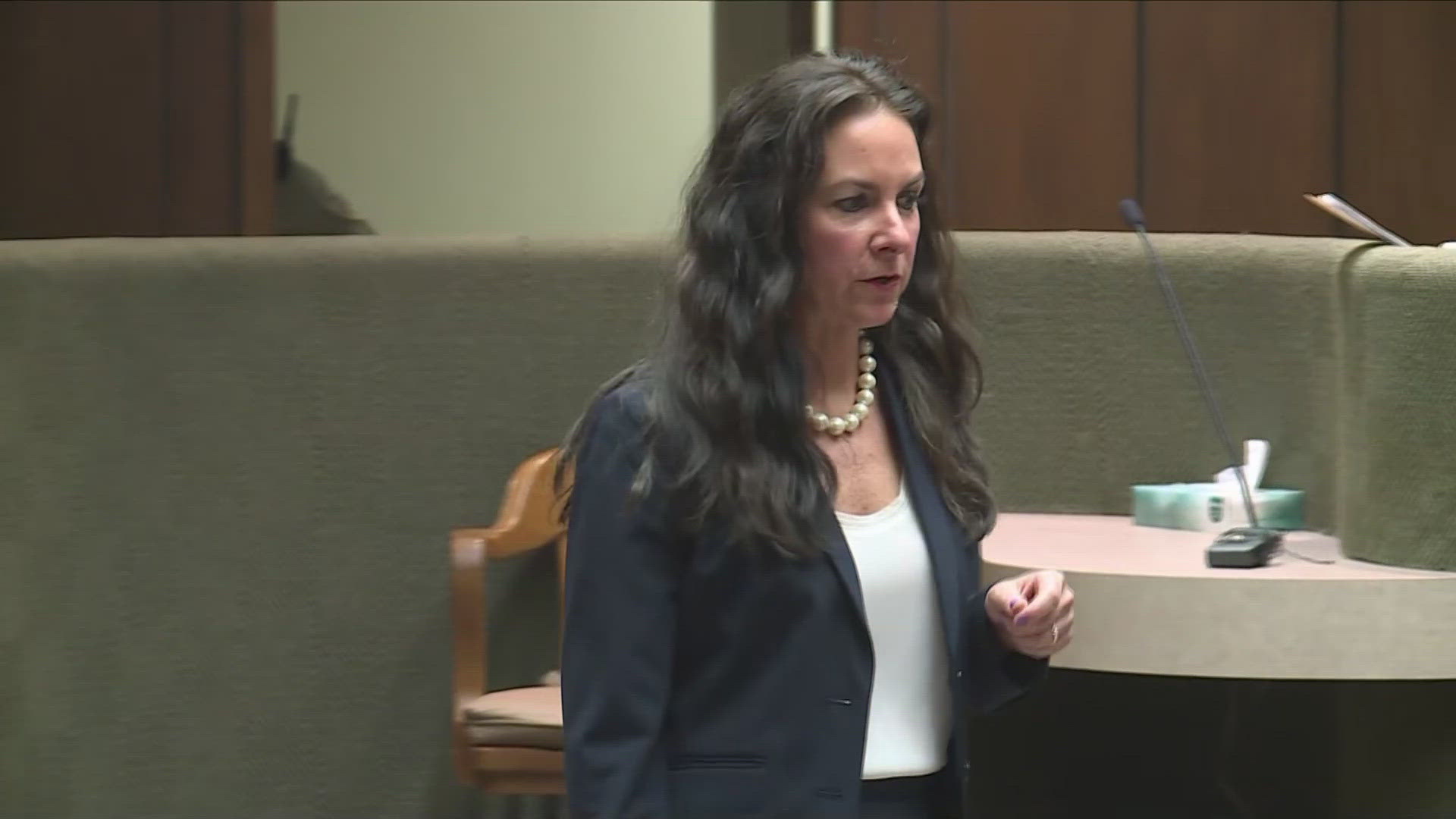Prosecutor Melanie Headley gives final arguments on day seven of the state trial of three former officers charged with the beating death of Tyre Nichols.