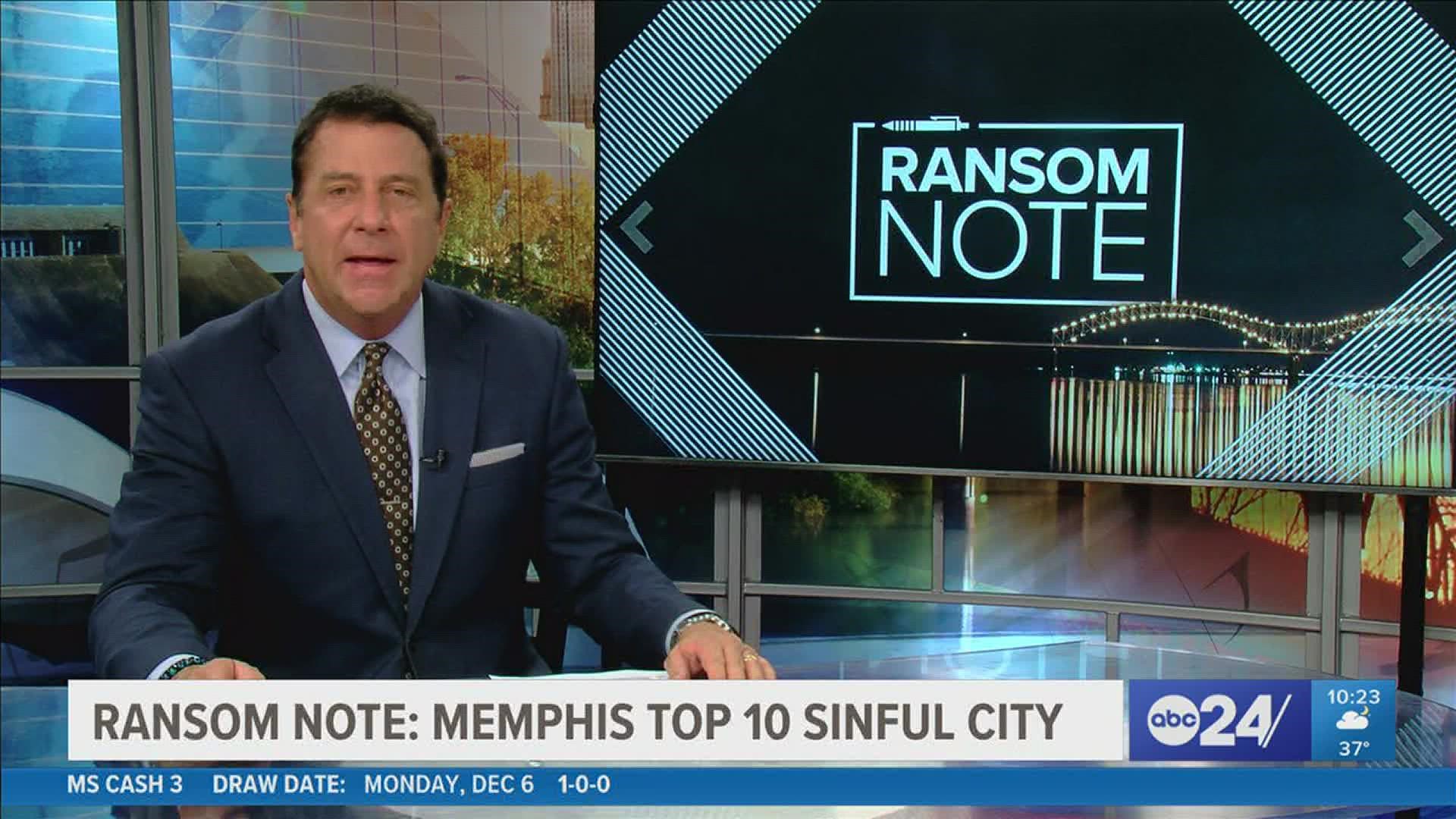 ABC24 Anchor Richard Ransom discusses in his Ransom Note about WalletHub's new study of the nation's most sinful cities.