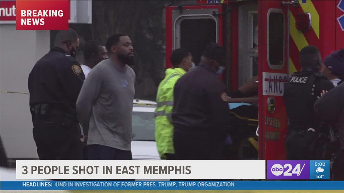 Three people shot at East Memphis shopping center