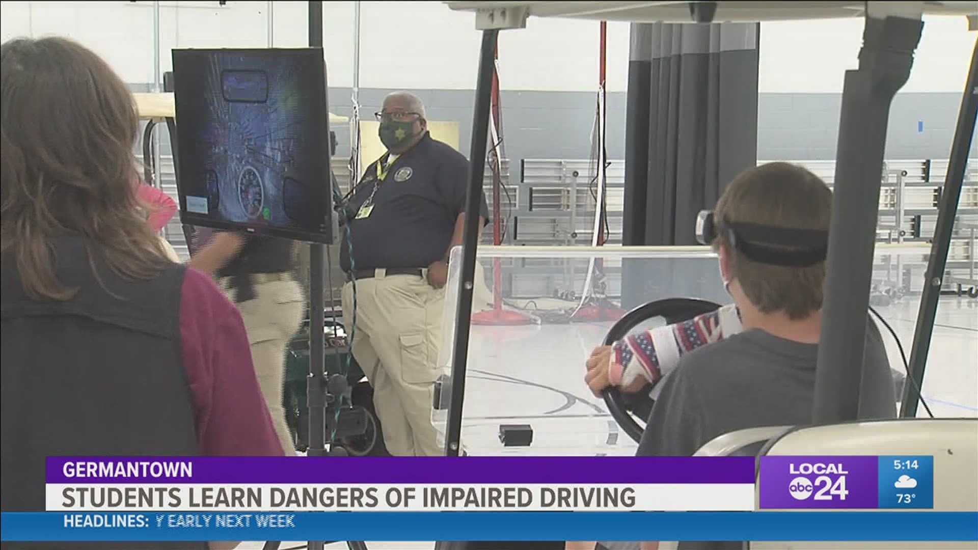 The Tennessee Highway Safety Office brought the "Arrive Alive" tour to Houston High students Tuesday.