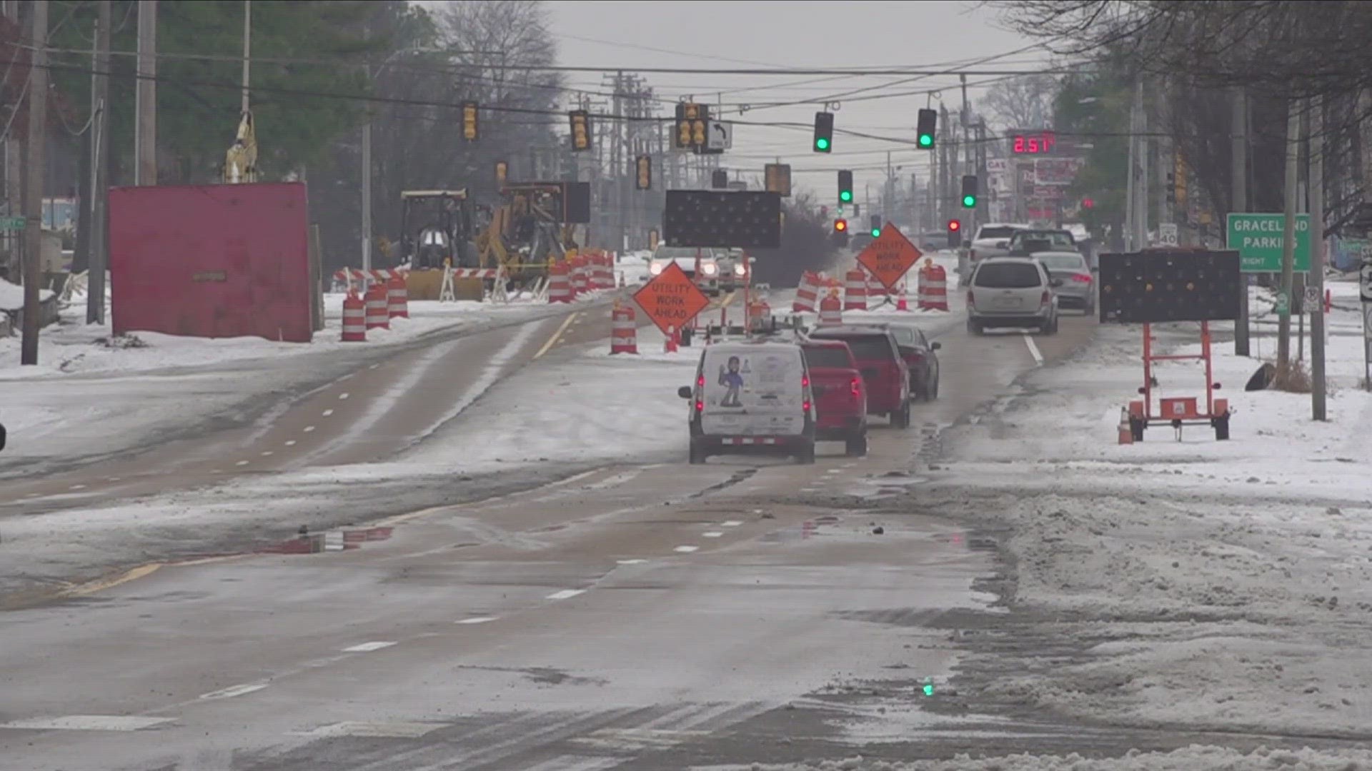 One resident we spoke to said he's only been driving around in his four-wheeler this week.