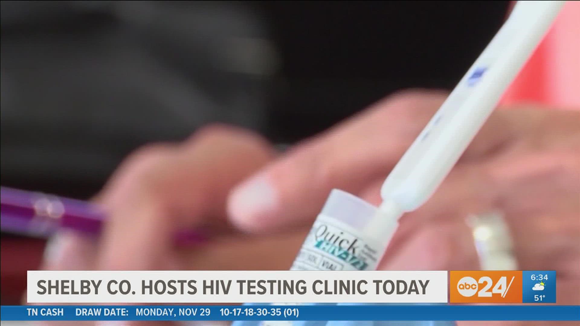 HIV testing and counseling is free and open for walk-in's at Shelby County Health Department on Wednesday