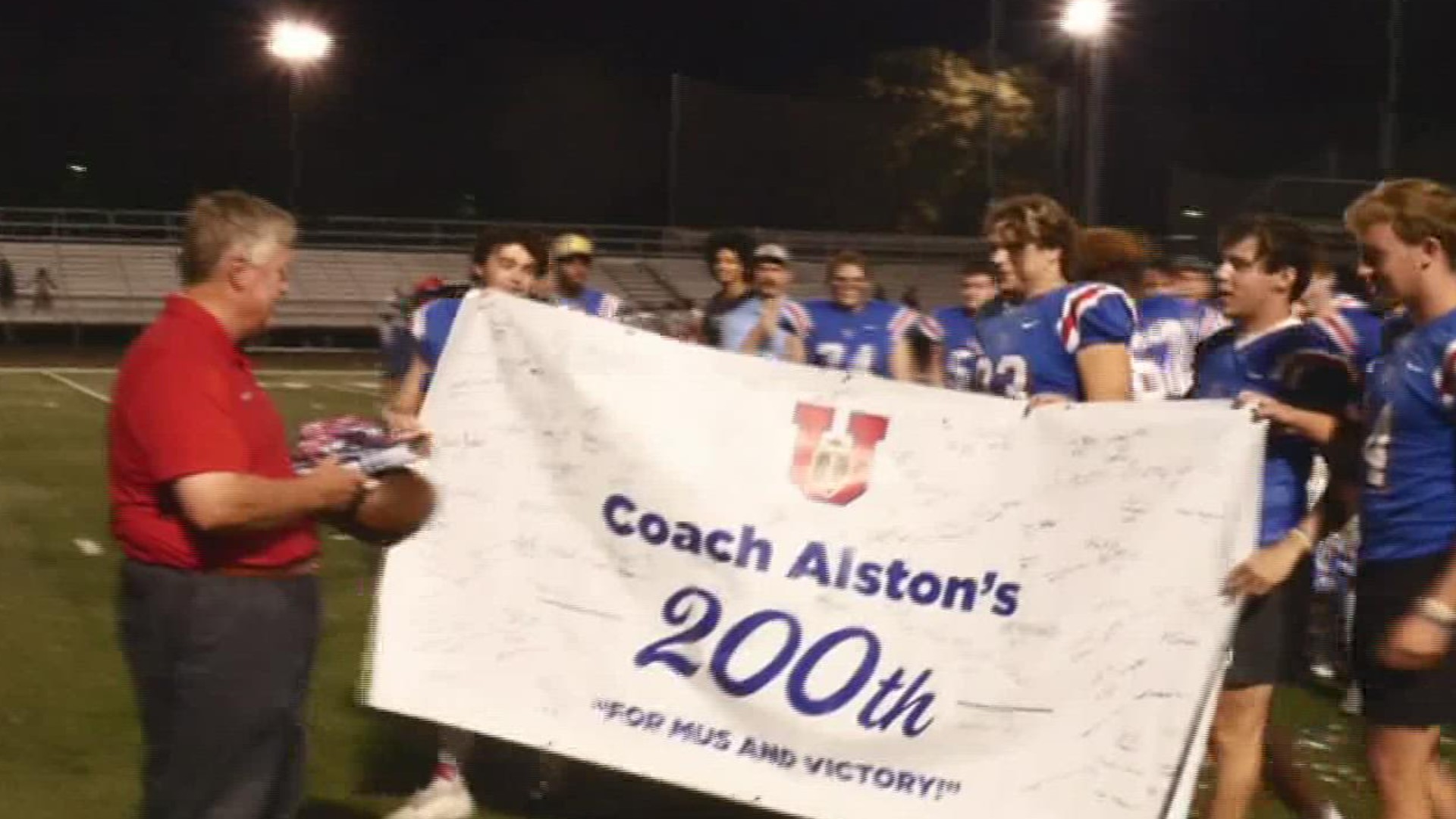 Alston became the seventh coach in Shelby County history to win 200 career football games.