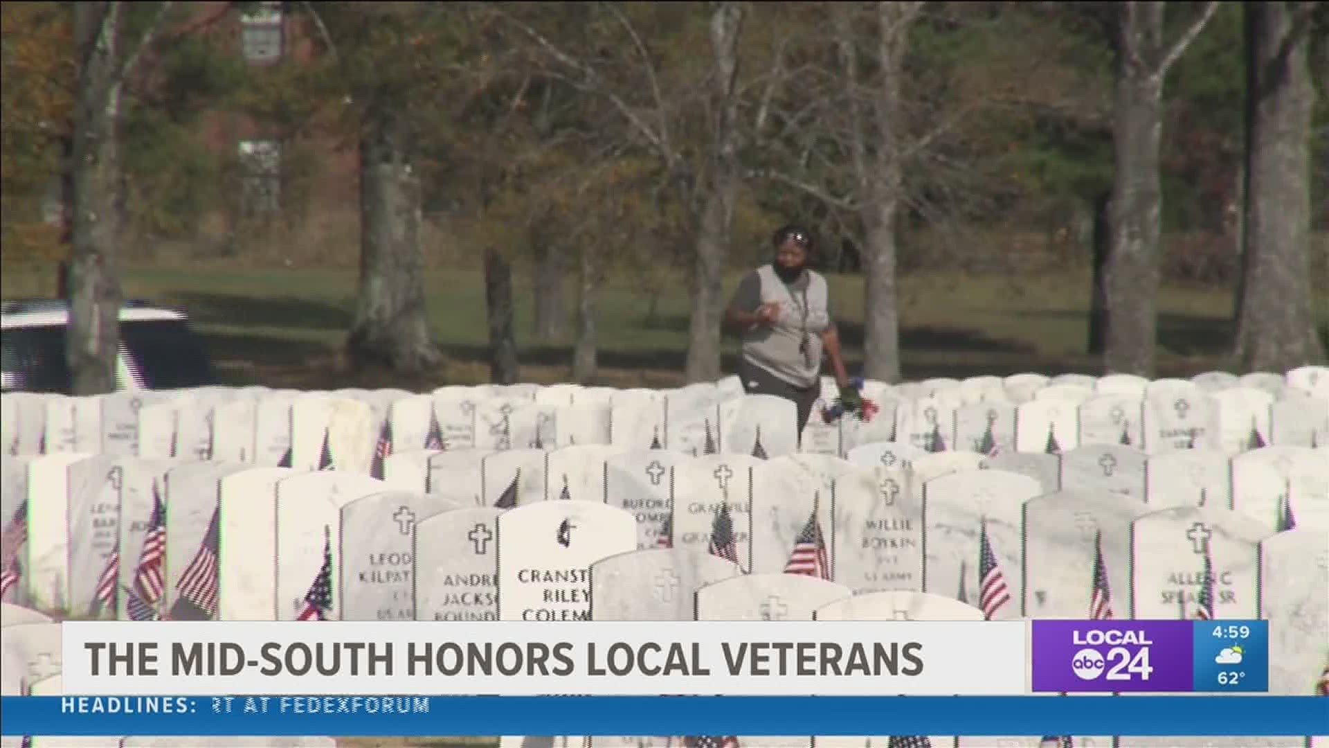 Across Shelby County, people paused Wednesday to honor and remember the men and women who served.
