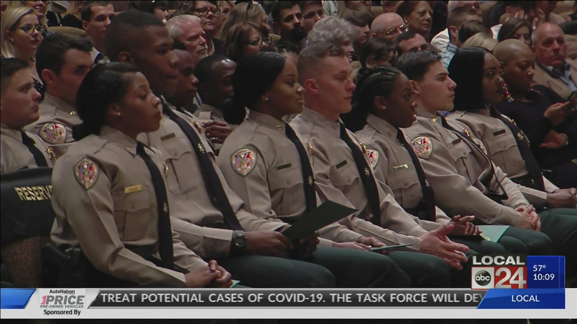 Graduation ceremonies held for Memphis Police Department and Shelby County Sheriff's Office.