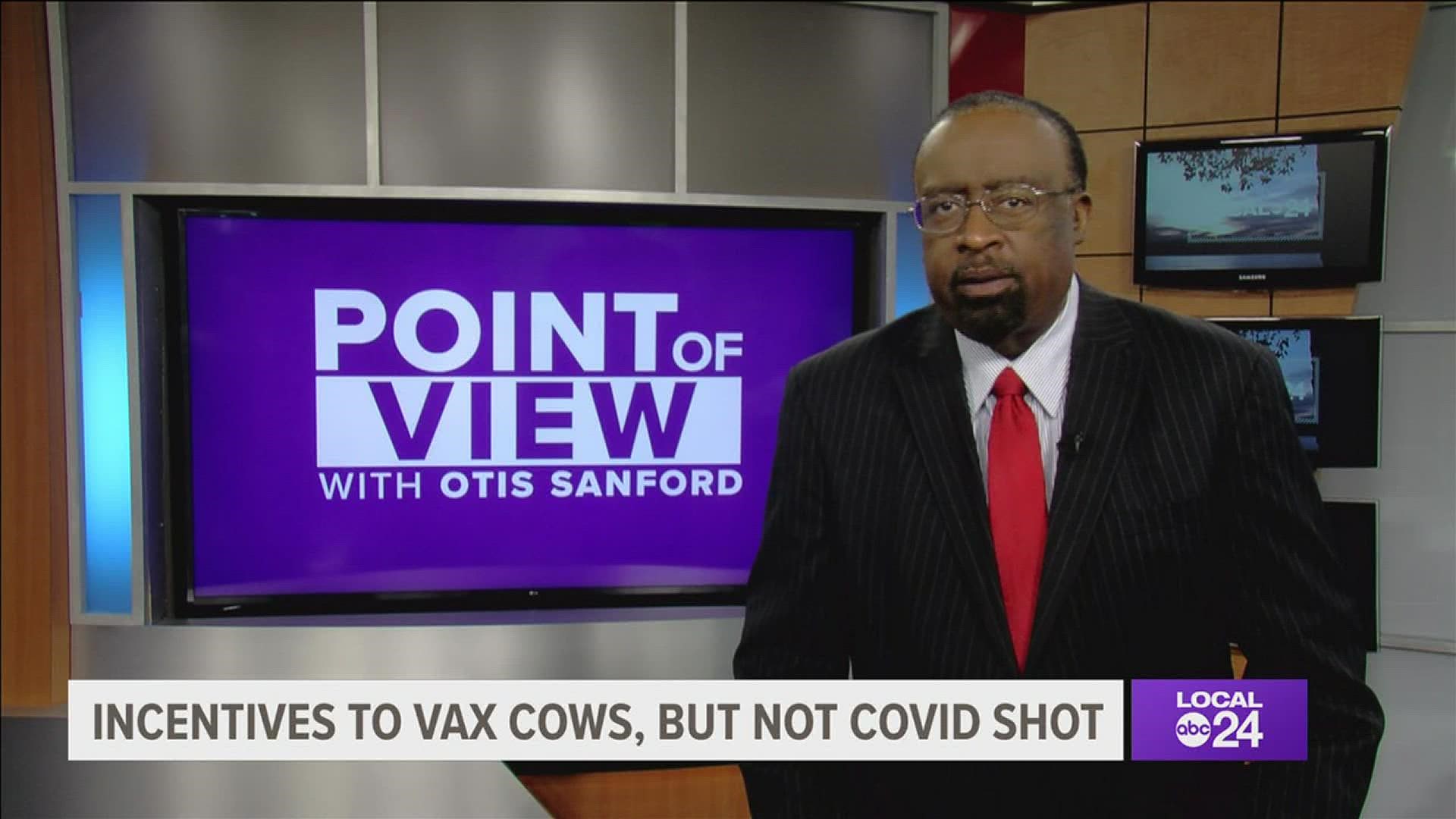 Local 24 News political analyst and commentator Otis Sanford shares his point of view on COVID-19 vaccines vs. cattle vaccines.