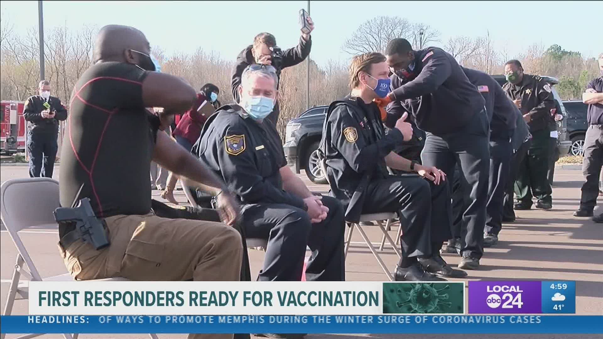 First responders ready for vaccination