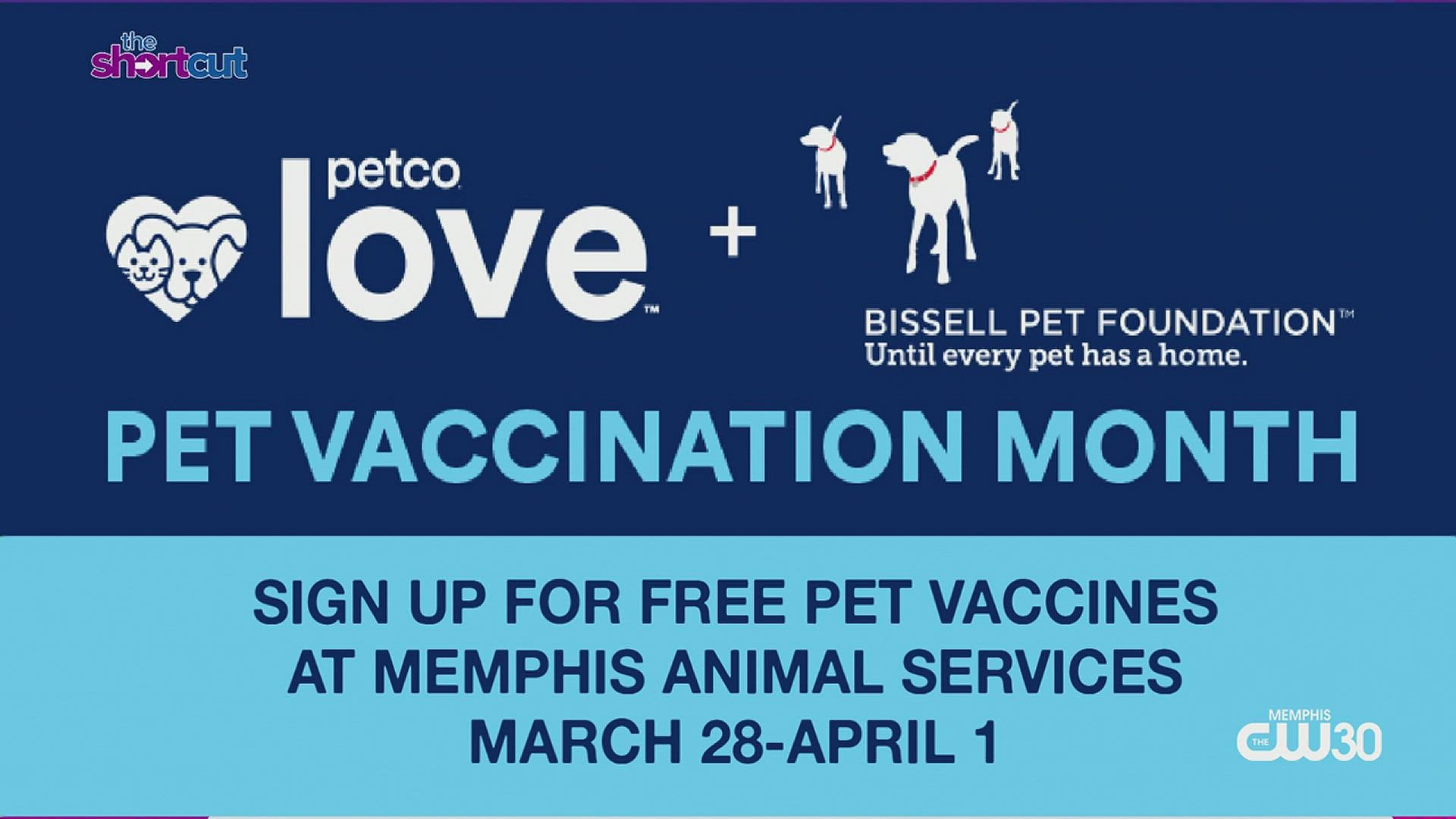 In honor of National Pet Vaccination Month, take advantage of Memphis Animal Services (MAS) free drive-thru vaccination days! More details from Katie Pemberton!