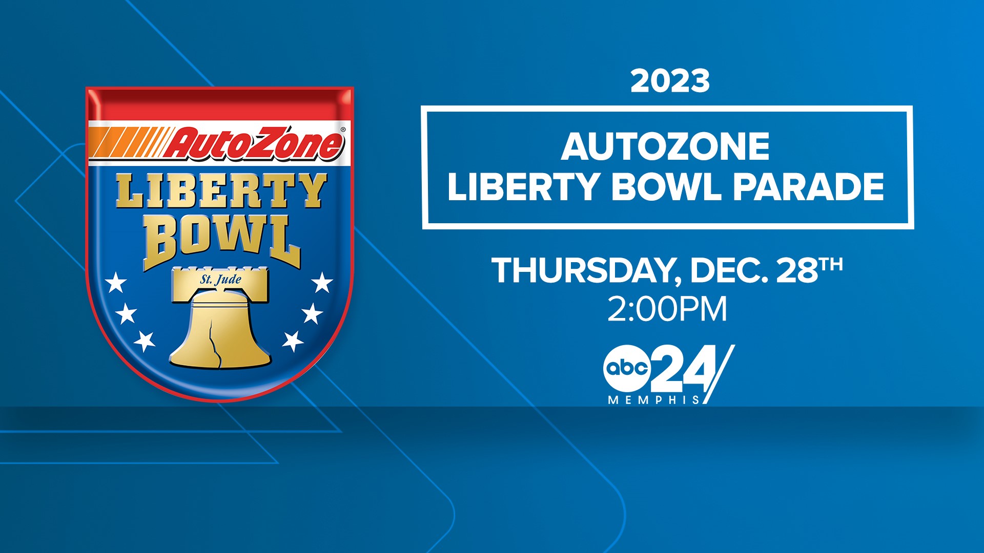 The parade starts at 2pm on Thursday, December 28th, and will follow a path down world famous Beale Street in Downtown Memphis.