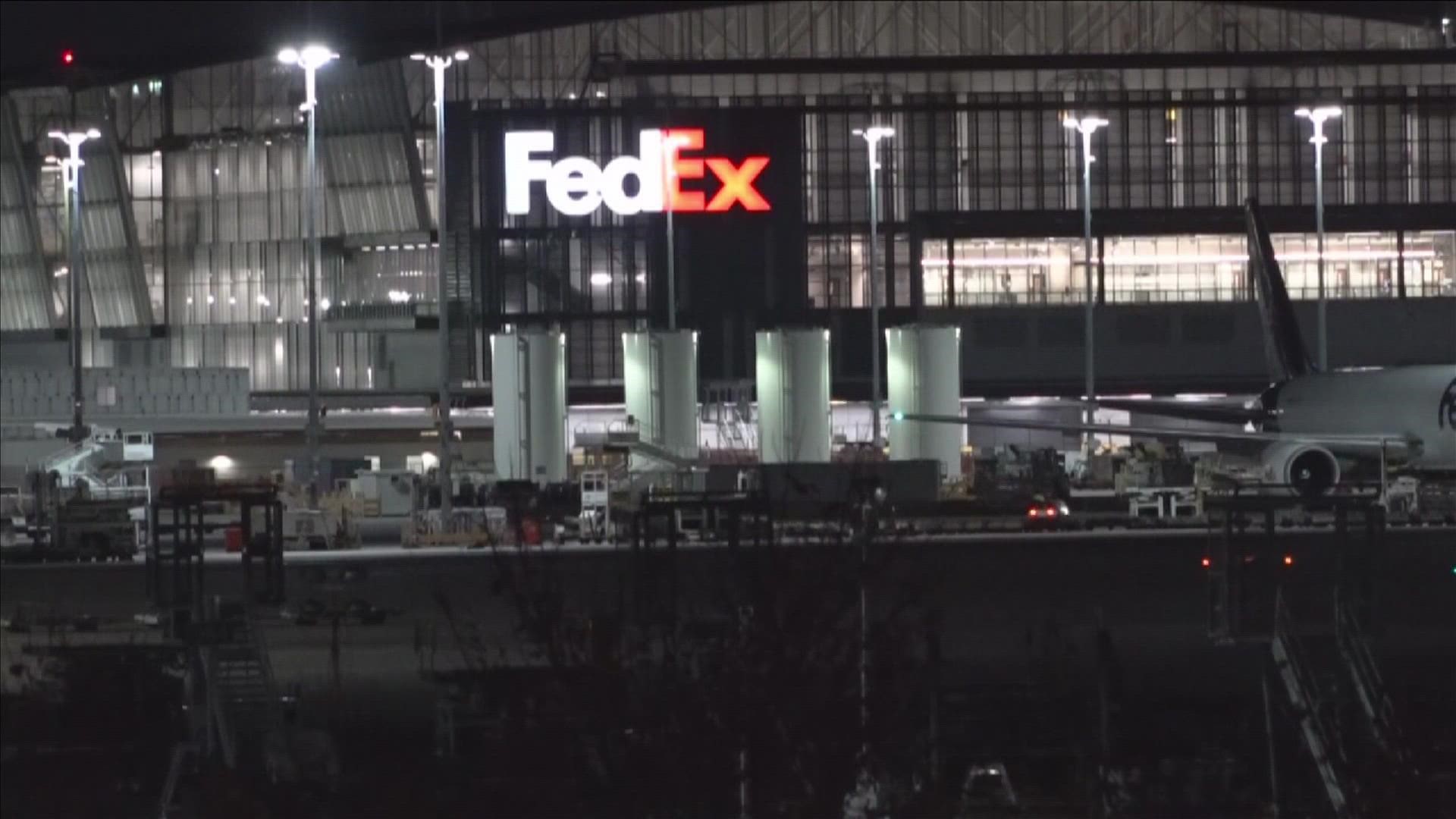 "Our heartfelt thoughts are with our team member’s family, colleagues and all those affected by this event," FedEx said. No details have been released at this time.