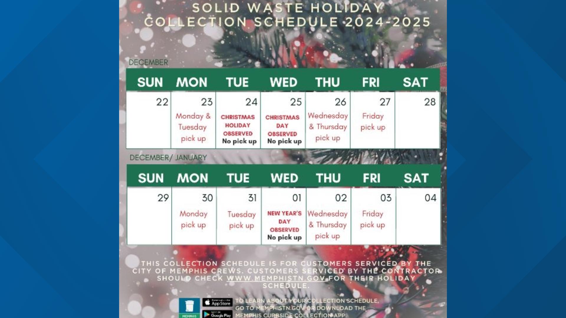 Memphis Trash Pickup Schedule For The Week Of New Year s Day memphis-trash-pickup-schedule-for-the-week-of-new-year-s-day