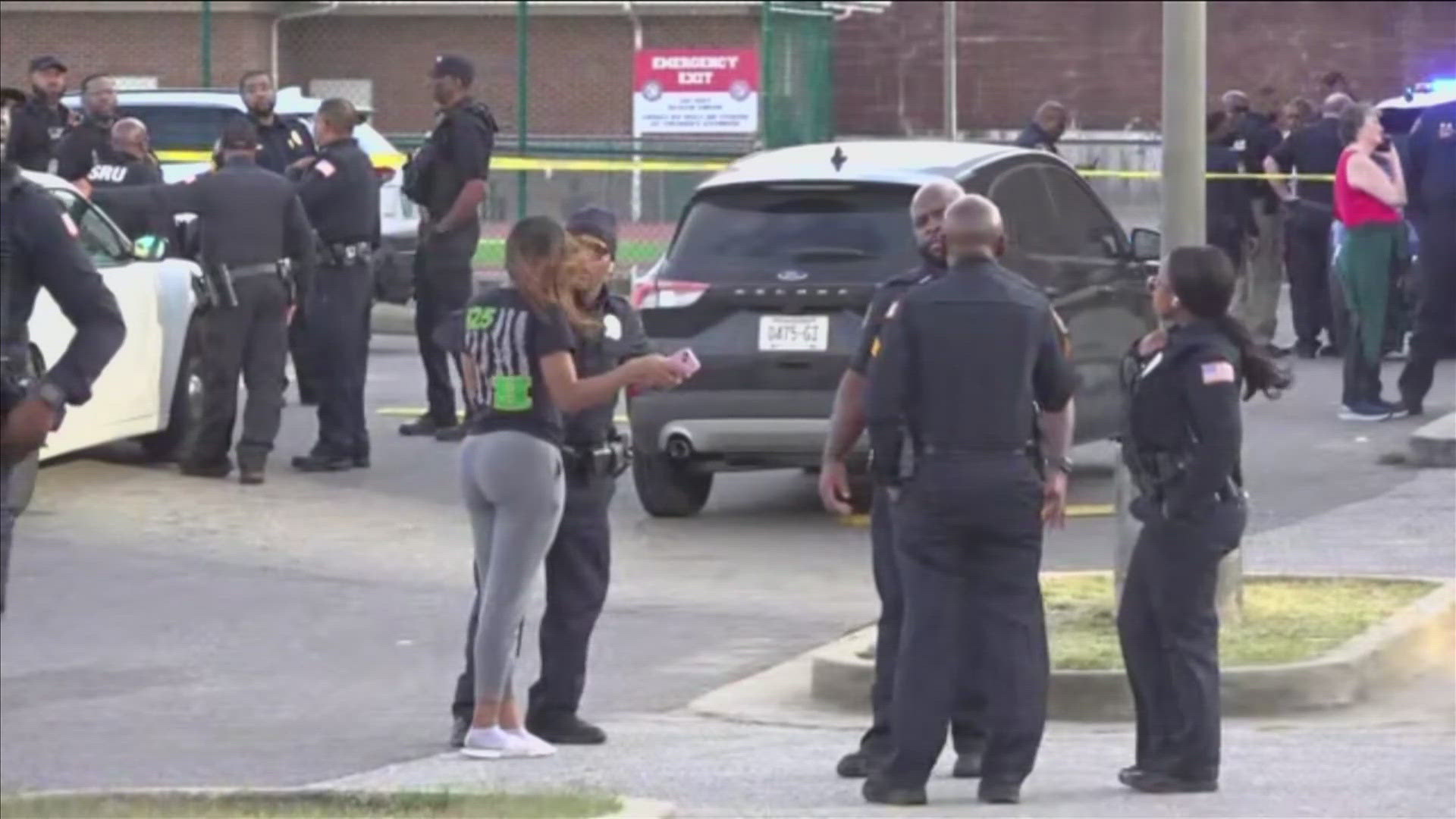 A person is injured after a shooting at Central High School in Memphis on Monday, Nov. 18.