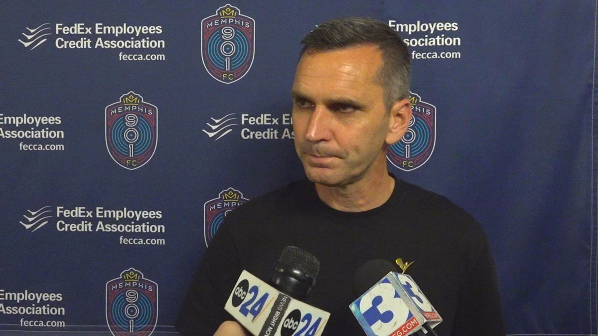 Stephen Glass addresses the media after Memphis 901 FC clinch playoffs to talk about the match versus Sacramento and the importance of clinching homefield advantage