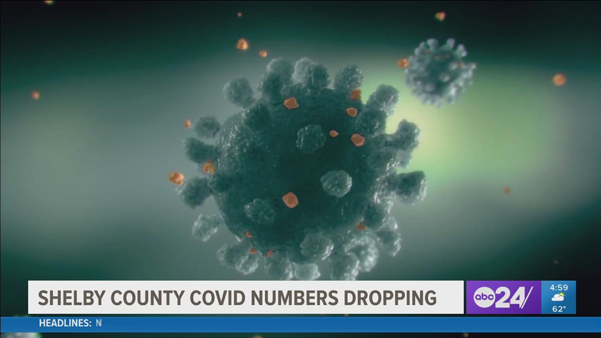 Doctors said the assessment is based on encouraging trends the past two weeks across the board in COVID data in Shelby County.