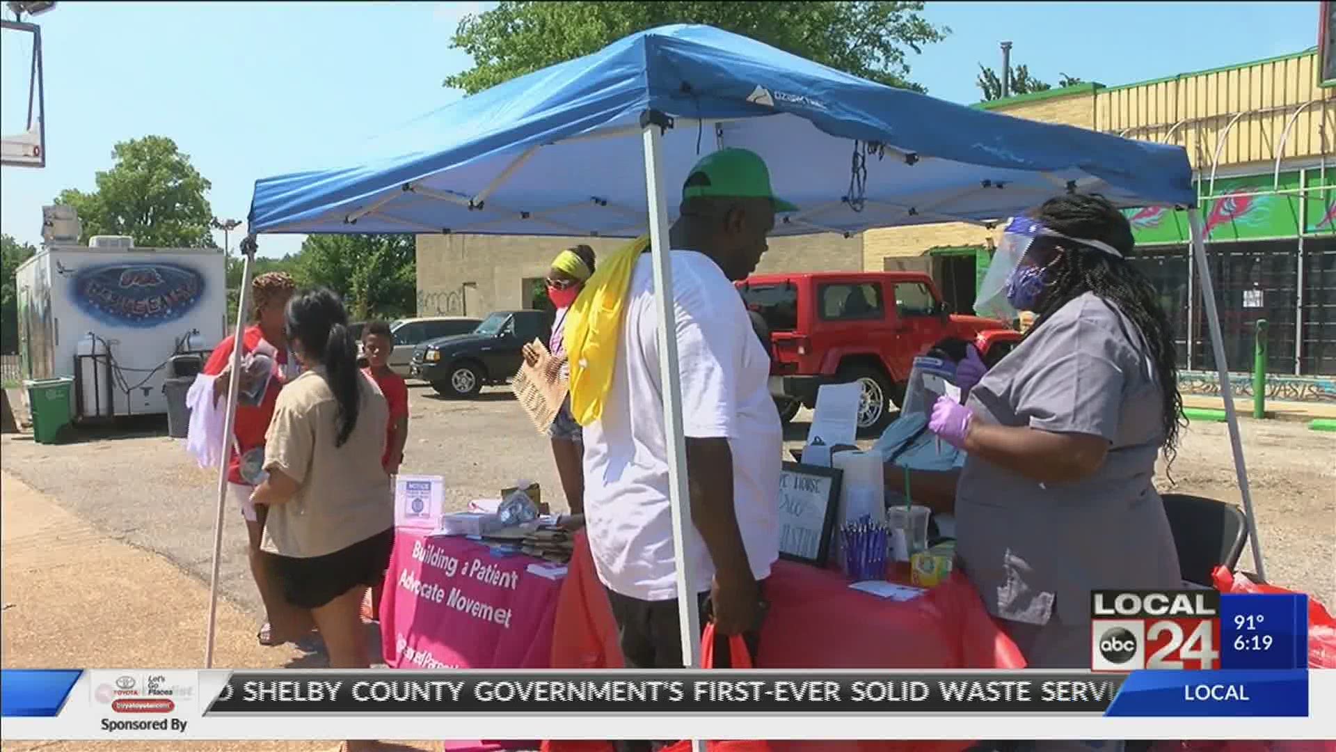 condom drive thru hosted in south memphis