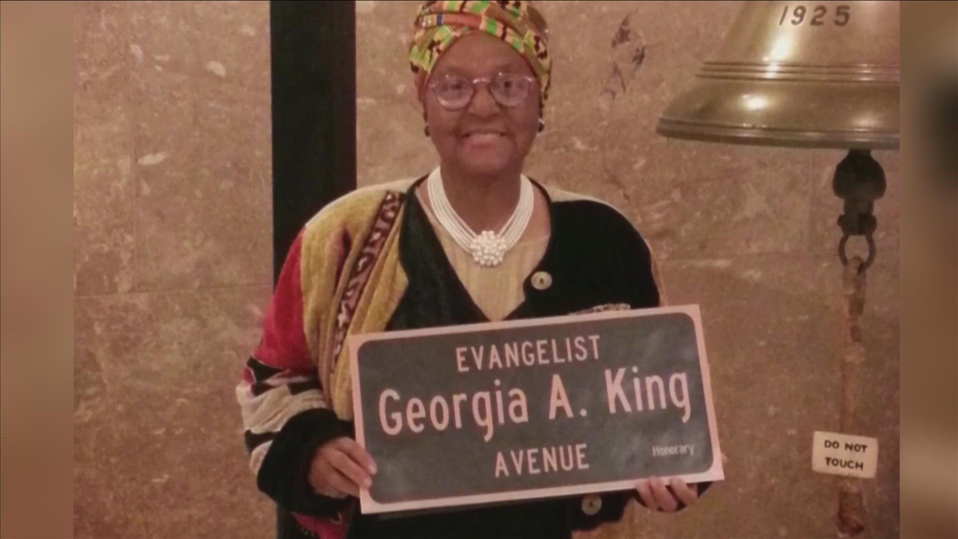 Georgia King's work poured into helping individuals with homelessness and mental health, having walked from Roanoke Virginia to the U.S. capitol among many marches.