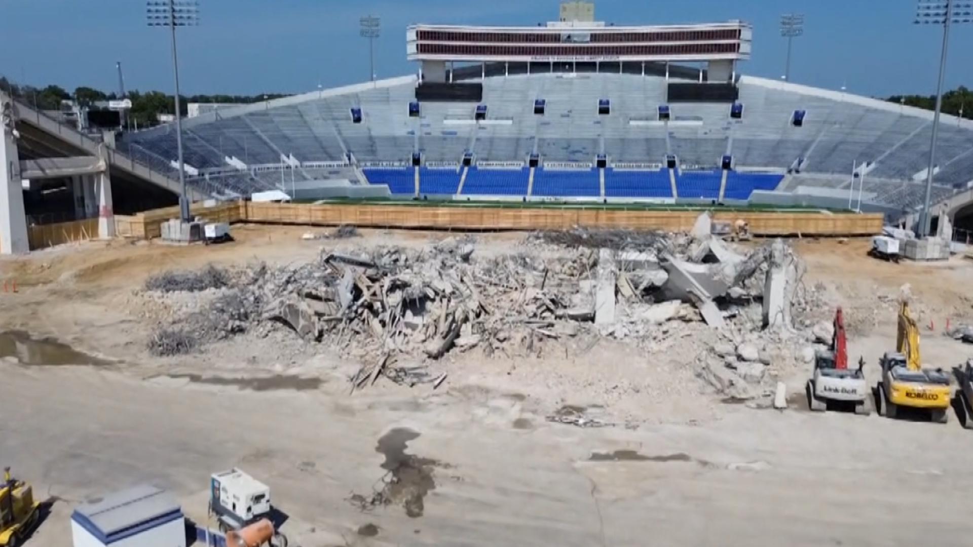 Phase two of the renovations at Simmons Bank Liberty Stadium is in full swing. Expect significant changes by next weekend in time for the 2024 football season.