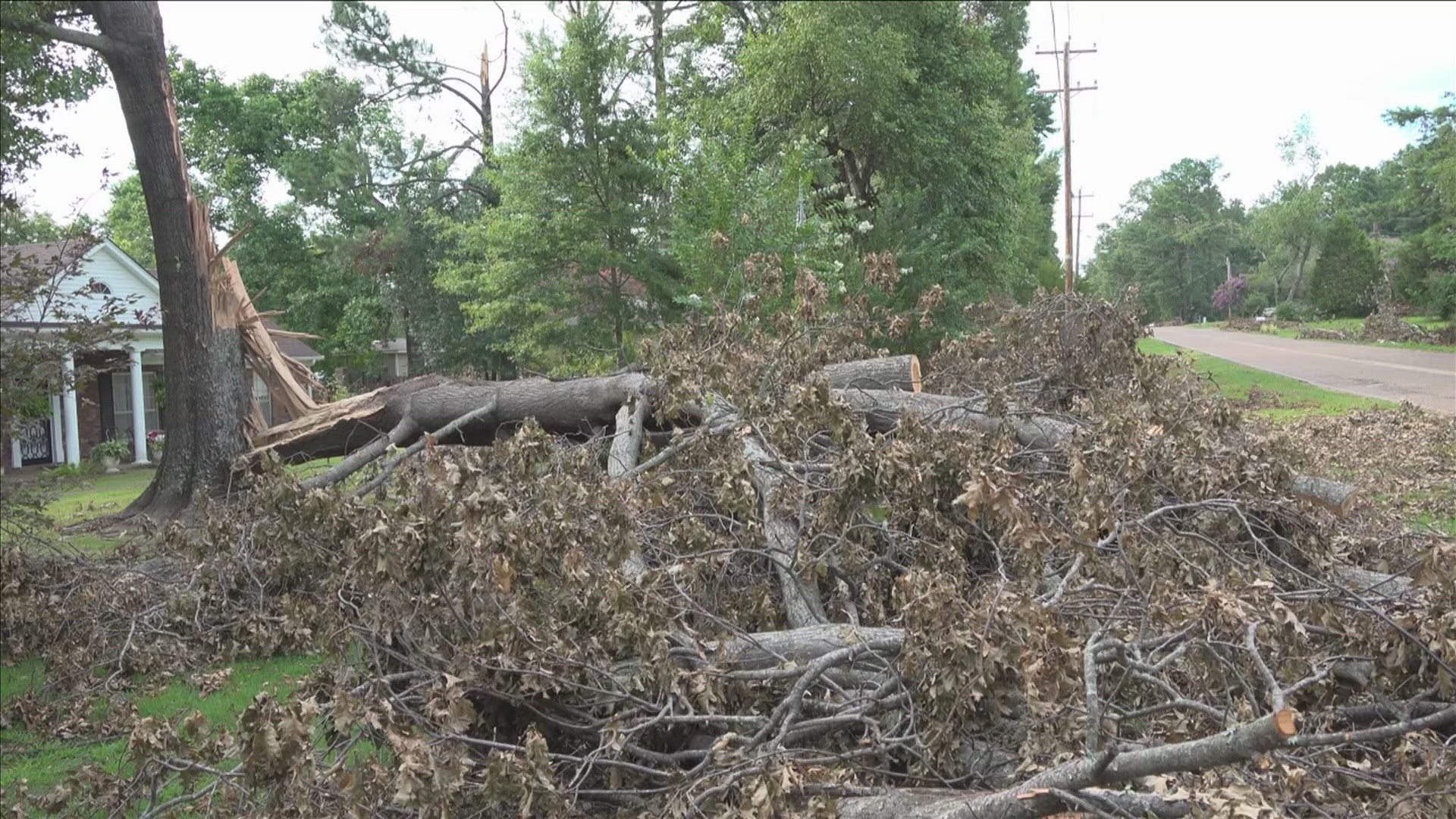 Bartlett Fire Chief says it would not take much to ignite trees and leaves piled up on almost every street corner.