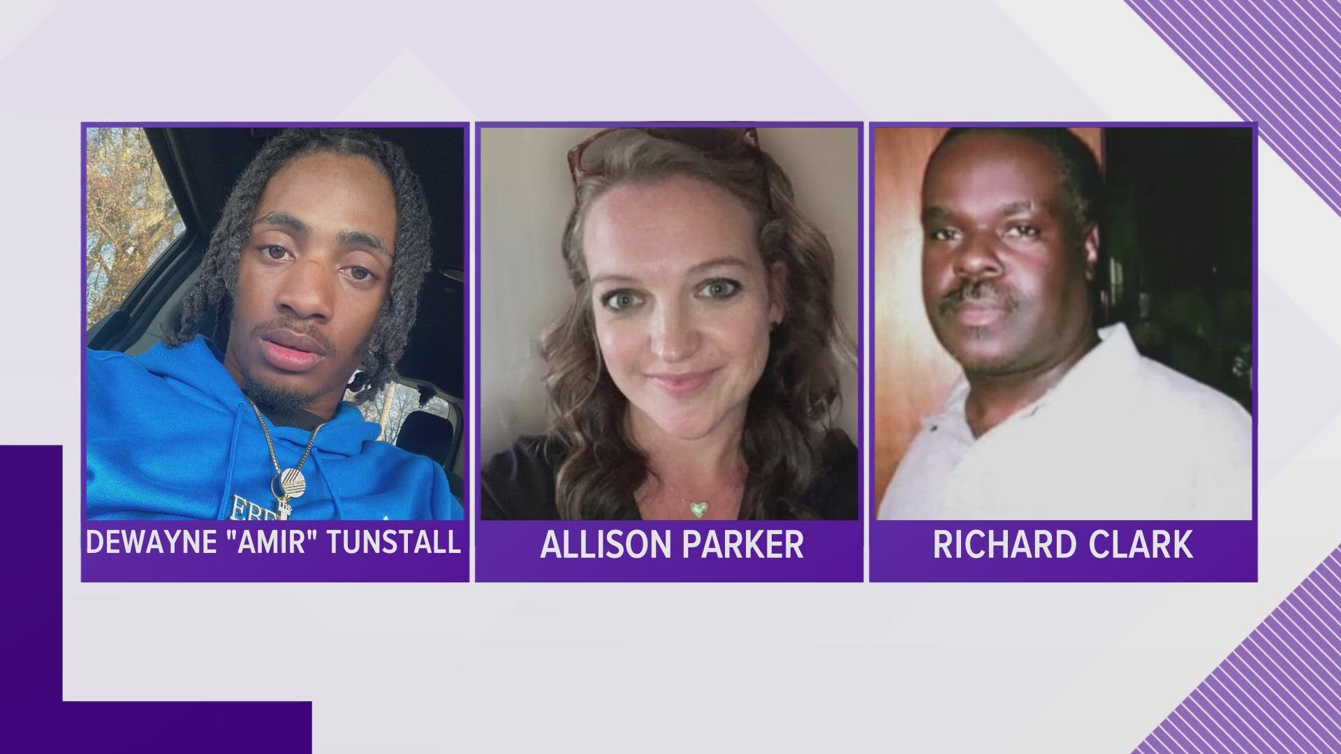 Police say accused shooter Ezekiel Kelly killed three people - Dewayne Tunstall, Richard Clark, and Allison Parker.