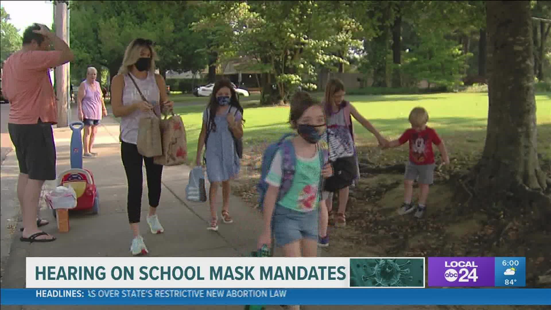Judge Sheryl Lipman will issue a written decision, but until then, students in Shelby County will continue to wear masks with no opt out option.