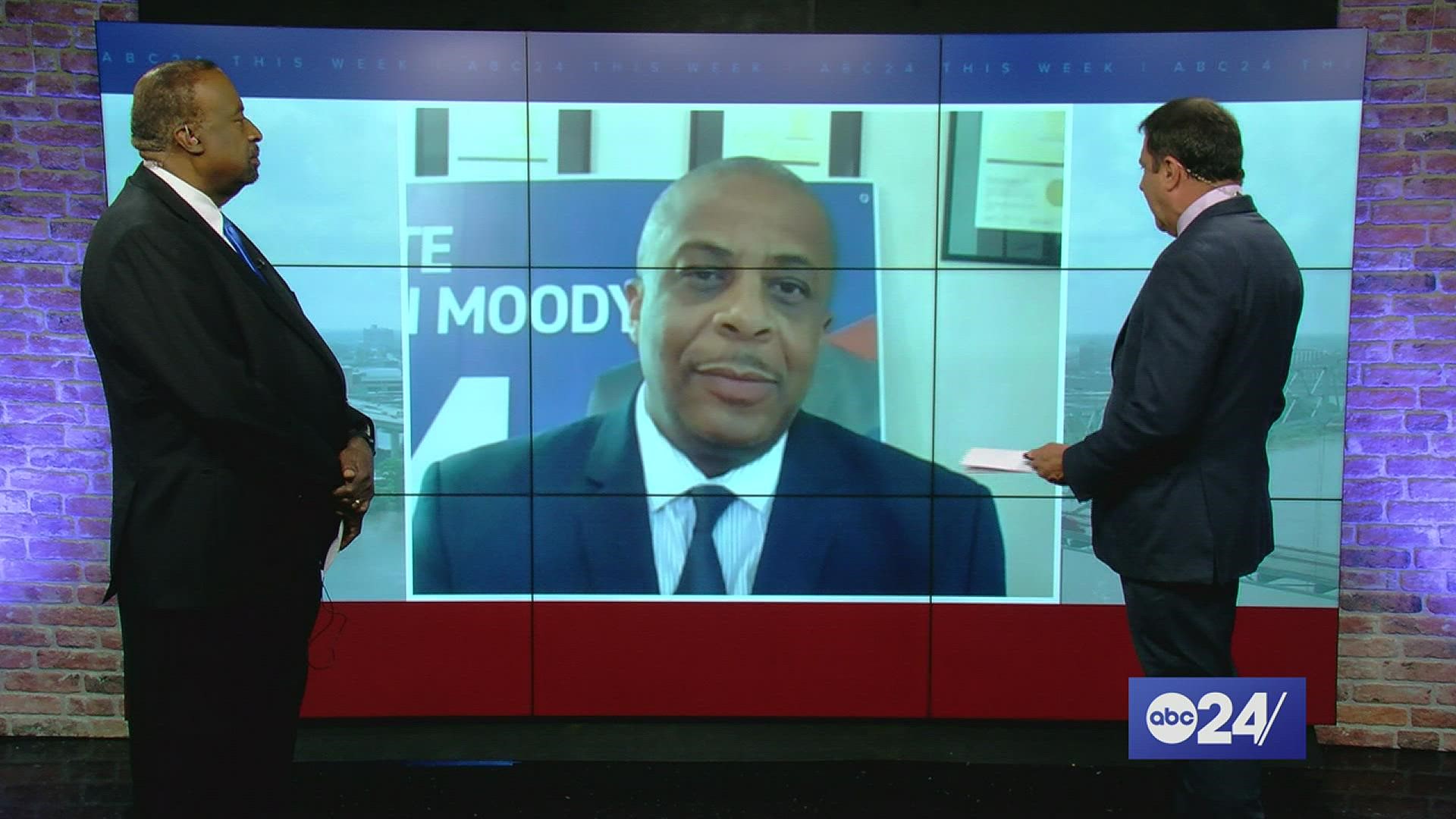Shelby County mayoral candidate Ken Moody pleads his case for support in the upcoming Democratic primary.