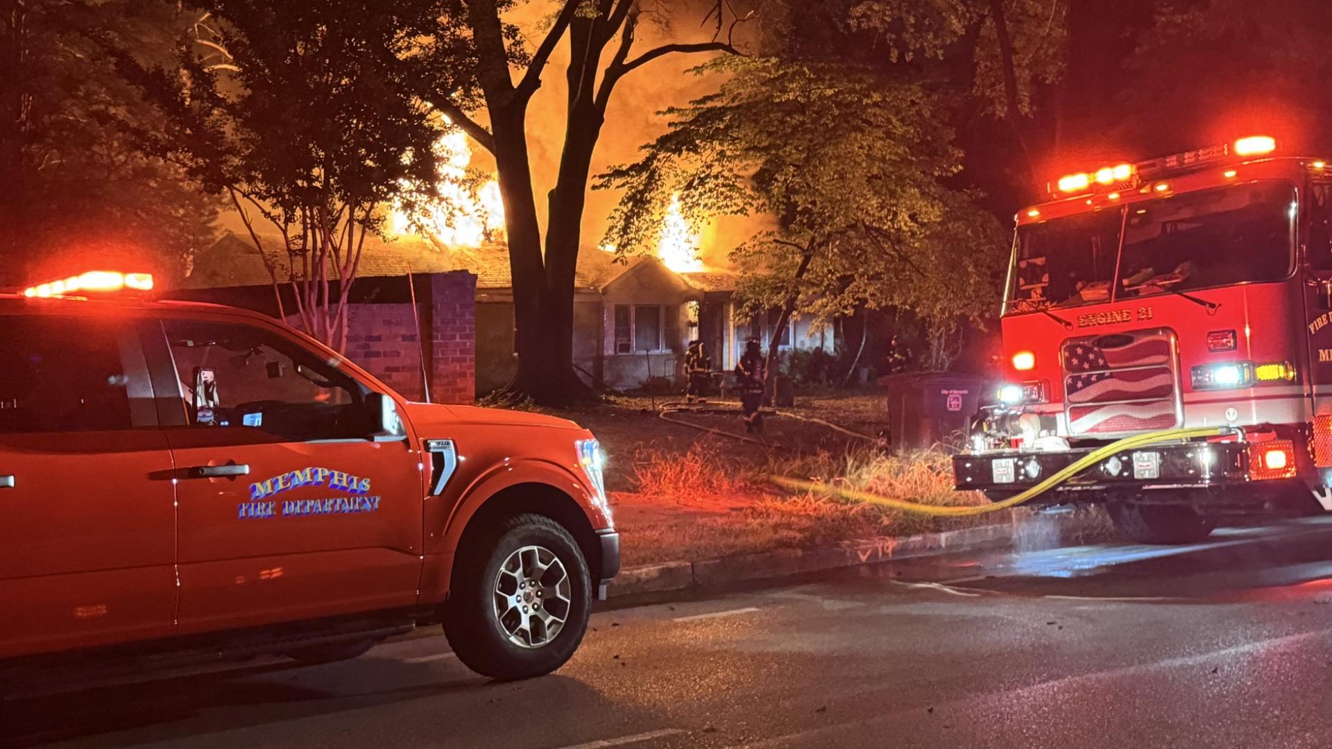 Firefighters were on the scene Wednesday, Sept. 4, around 5 a.m. at North Mendenhall Road and Lorece Avenue.