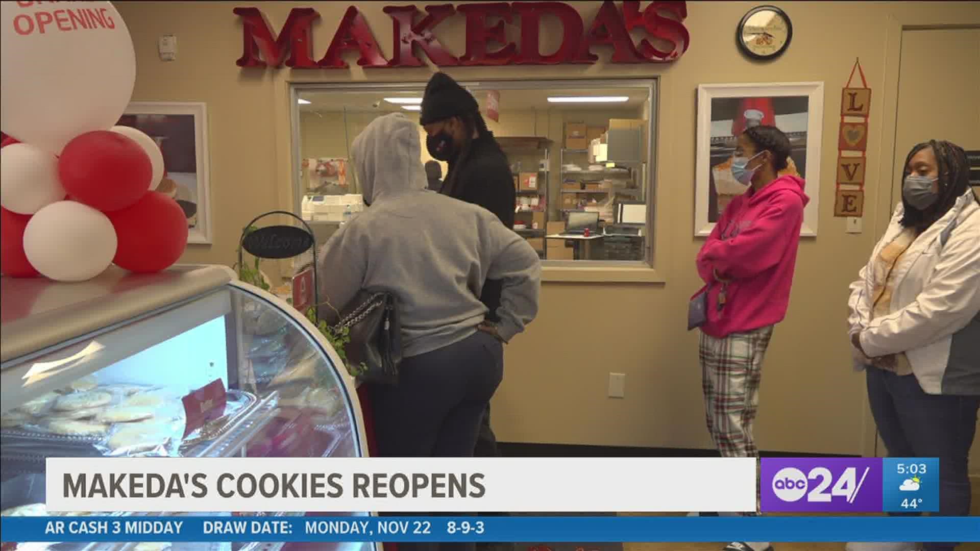 The popular cookie shop moved to 301 Jefferson Avenue following last week's shooting of Young Dolph at the store he loved.