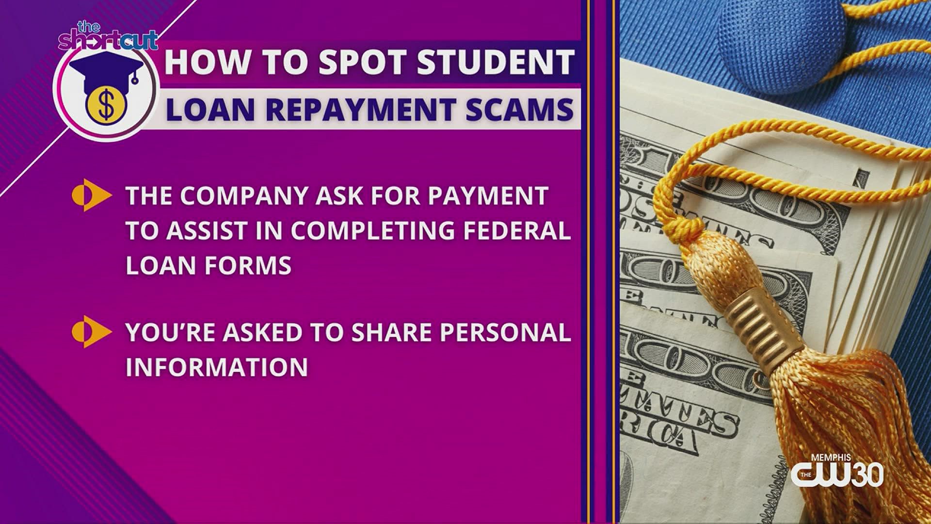 Don't fall victim to student loan scams! Learn how to avoid them with student loan debt scam expert Mary Jo Terry right here on "The Shortcut!"