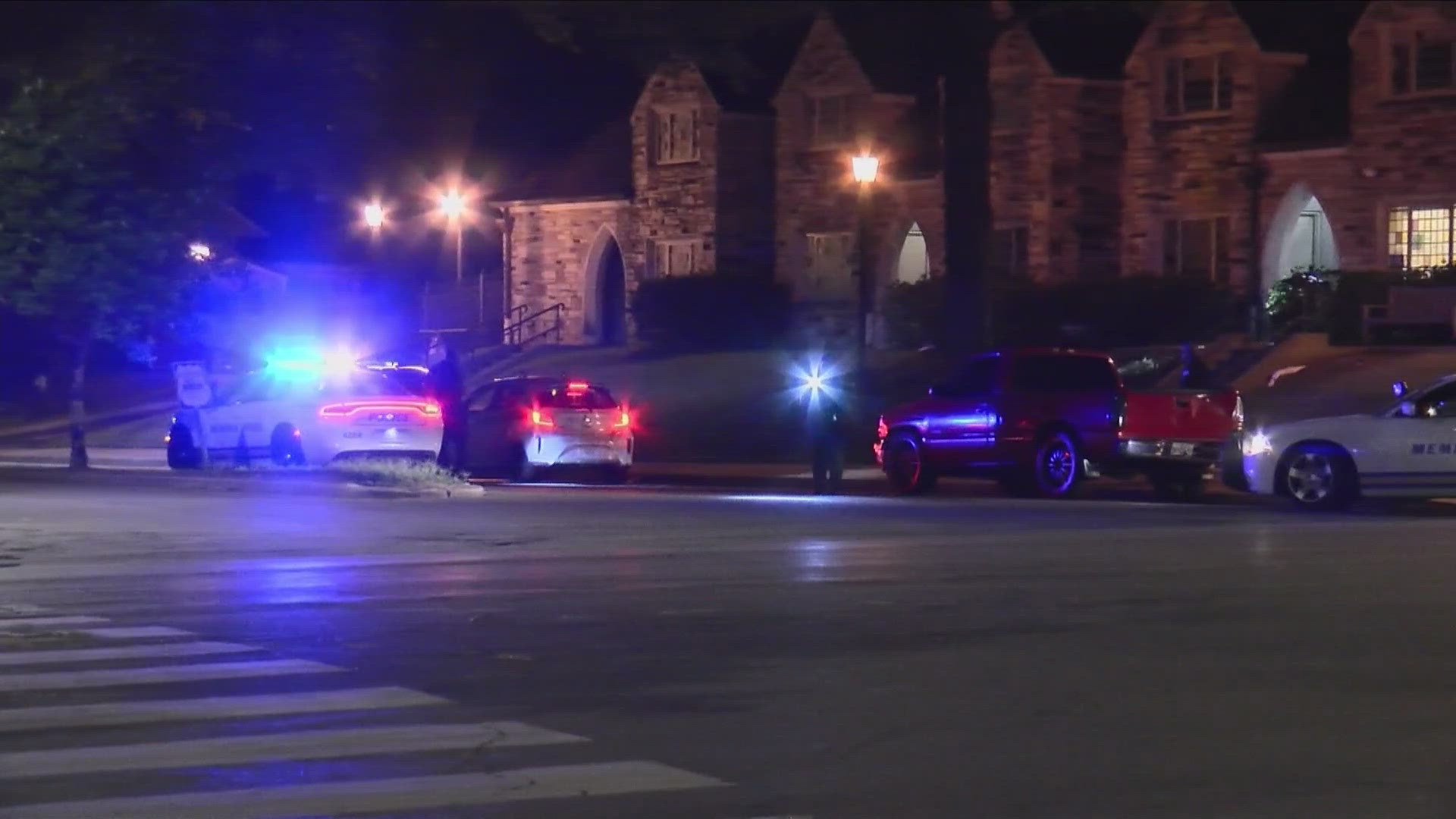 A woman who works as a dispatcher for security at Rhodes College is recovering after being carjacked and shot at early this morning on the campus.